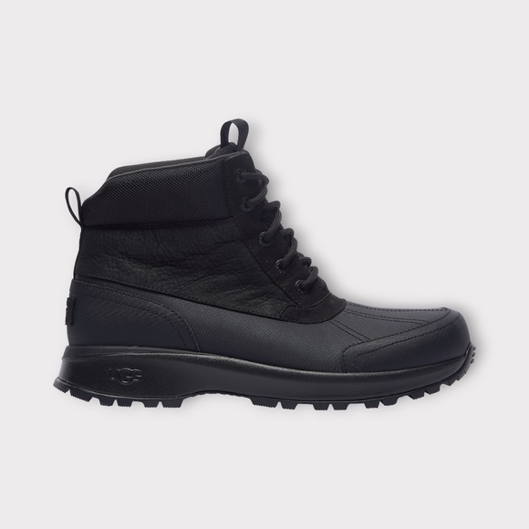 Mens UGG Emmett Duck Waterproof Boot in Black, Size, 1115834